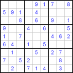 Судоку 9х9 #462 легкий