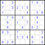 Судоку 9х9 #464 легкий