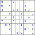 Судоку 9х9 #467 легкий