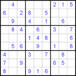 Судоку 9х9 #469 легкий