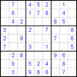 Судоку 9х9 #475 легкий