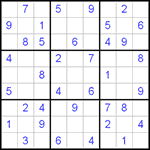 Судоку 9х9 #476 легкий