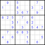 Судоку 9х9 #477 легкий