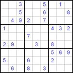 Судоку 9х9 #431 средний