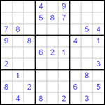 Судоку 9х9 #436 средний