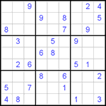 Судоку 9х9 #437 средний