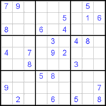 Судоку 9х9 #438 средний