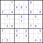 Судоку 9х9 #448 средний