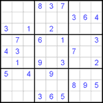 Судоку 9х9 #450 средний