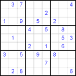 Судоку 9х9 #432 трудный