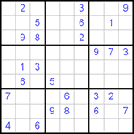 Судоку 9х9 #433 трудный