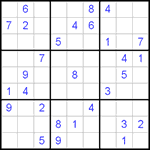 Судоку 9х9 #437 трудный