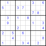 Судоку 9х9 #441 трудный