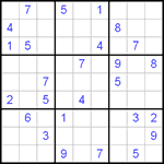 Судоку 9х9 #450 трудный