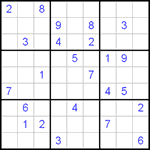 Судоку 9х9 #422 очень трудный