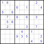 Судоку 9х9 #424 очень трудный