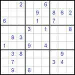 Судоку 9х9 #432 очень трудный