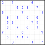 Судоку 9х9 #433 очень трудный