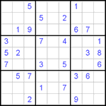 Судоку 9х9 #439 очень трудный