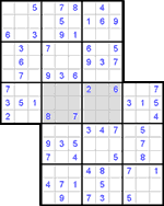 Судоку-сэнсэй #11 легкий