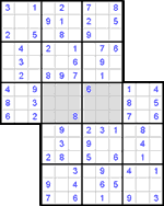 Судоку-сэнсэй #15 легкий