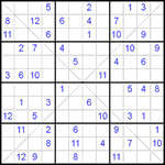 Судоку Х 12х12 #29 средний Судоку Х 12х12 #29 средний