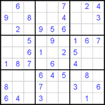 Судоку 9х9 #482 легкий