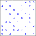 Судоку 9х9 #485 легкий