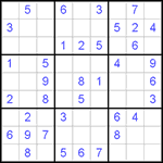 Судоку 9х9 #487 легкий