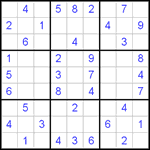 Судоку 9х9 #490 легкий