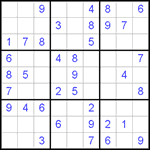 Судоку 9х9 #491 легкий