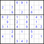 Судоку 9х9 #494 легкий