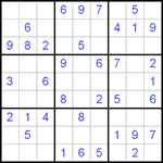 Судоку 9х9 #499 легкий