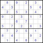 Судоку 9х9 #501 легкий