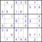 Судоку 9х9 #523 легкий