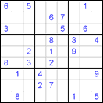 Судоку 9х9 #451 средний