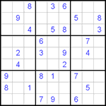 Судоку 9х9 #453 средний