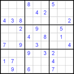 Судоку 9х9 #454 средний