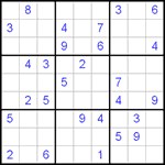 Судоку 9х9 #460 средний