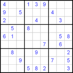 Судоку 9х9 #464 средний