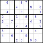 Судоку 9х9 #468 средний