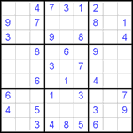 Судоку 9х9 #478 средний