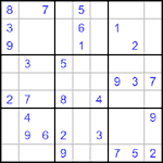 Судоку 9х9 #486 средний