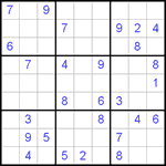 Судоку 9х9 #452 трудный