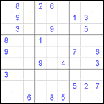 Судоку 9х9 #453 трудный