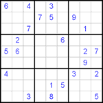 Судоку 9х9 #455 трудный