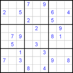 Судоку 9х9 #456 трудный