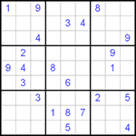 Судоку 9х9 #462 трудный