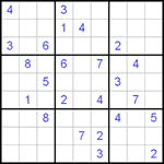 Судоку 9х9 #466 трудный