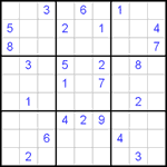 Судоку 9х9 #467 трудный